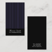 上品な名刺-縦ストライプのデザイン 名刺 (正面/裏面)