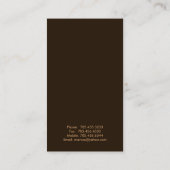 上品な名刺-縦ストライプのデザイン 名刺 (裏面)