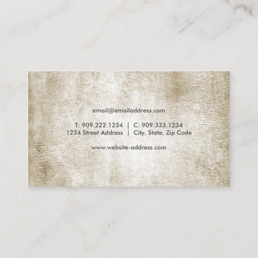 上品な喫煙管の名刺 名刺 (裏面)