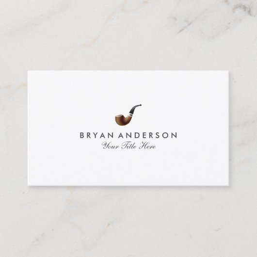 上品な喫煙管の名刺 名刺 (正面)