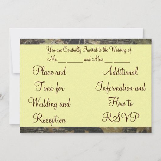 上品な地方の人 招待状 (裏面)