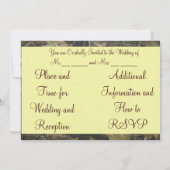 上品な地方風 招待状 (裏面)