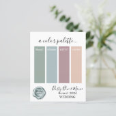 上品な埃っぽいブルー結婚メイブのカラーペーパー (スタンド正面)