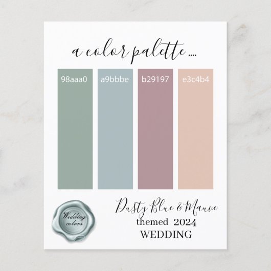 上品な埃っぽいブルー結婚メイブのカラーペーパー (正面)