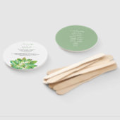 上品な多肉質結婚式 プログラムファン ハンドファン (組立なし)