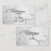 上品な大理石の名刺 名刺 (正面/裏面)