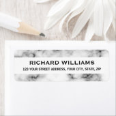 上品な大理石差出人住所 ラベル (インサイチュ)