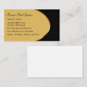 上品な女中のサービス業カード 名刺 (正面/裏面)