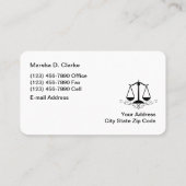 上品な女性のAttorneyAtt 名刺 (裏面)