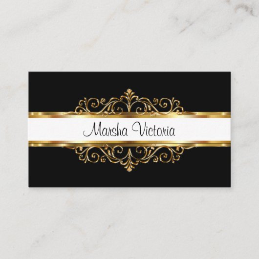 上品な女性名刺 名刺 (正面)