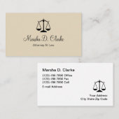 上品な女性弁護士名刺デザイン 名刺 (正面/裏面)