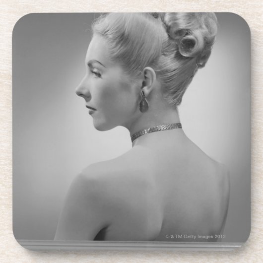 上品な女性 コースター (正面)