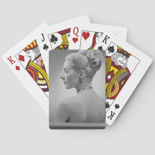 上品な女性 トランプ (裏面)