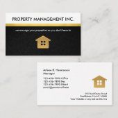 上品な実在不動産仲介業者テーマ名刺テンプレート 名刺 (正面/裏面)