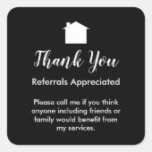 上品な実在不動産紹介ありがとうごシール スクエアシール (正面)