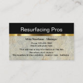 上品な家の新しい表紙を付けるサービス 名刺 (正面)