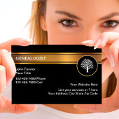 上品な家系譜家の名刺 名刺