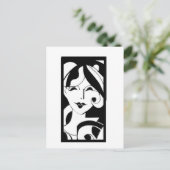 上品な少女 ポストカード (スタンド正面)