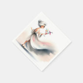 上品な年上のパーティー飲み物 スタンダードカクテルナプキン (角)