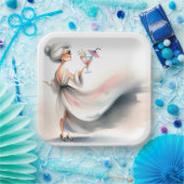 上品な年上のパーティー飲み物 ペーパープレート (パーティー)