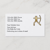 上品な広告業カード 名刺 (裏面)