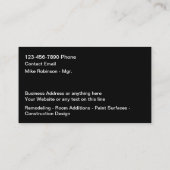 上品な建築テーマ名刺 名刺 (裏面)