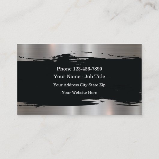 上品な建築名刺(光沢) 名刺 (裏面)