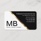 上品な建築名刺 名刺 (正面)