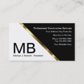 上品な建築名刺 名刺 (正面)