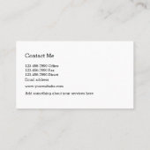 上品な弁護士のモノグラムのデザイン 名刺 (裏面)