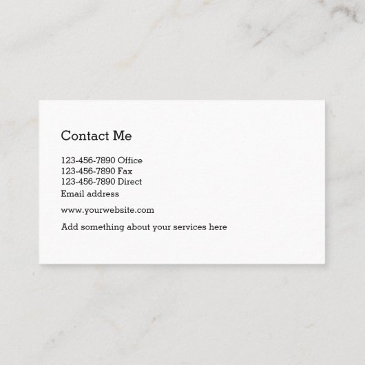 上品な弁護士のモノグラムのデザイン 名刺 (裏面)