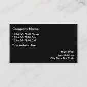 上品な弁護士の名刺 名刺 (裏面)