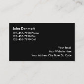 上品な弁護士の名刺 名刺 (裏面)