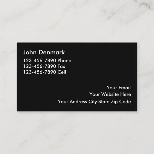 上品な弁護士の名刺 名刺 (裏面)