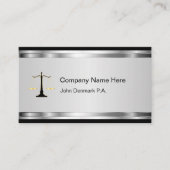 上品な弁護士の名刺 名刺 (正面)