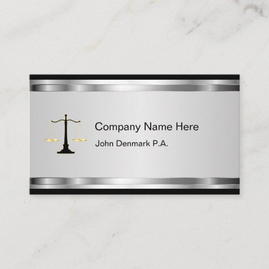 上品な弁護士の名刺 名刺 (正面)