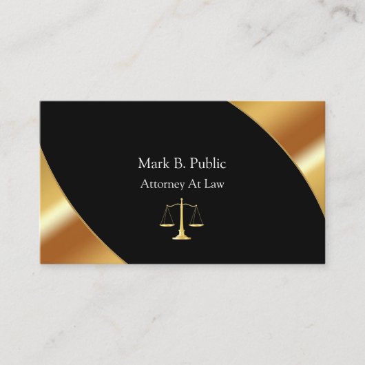 上品な弁護士の名刺 名刺 (正面)