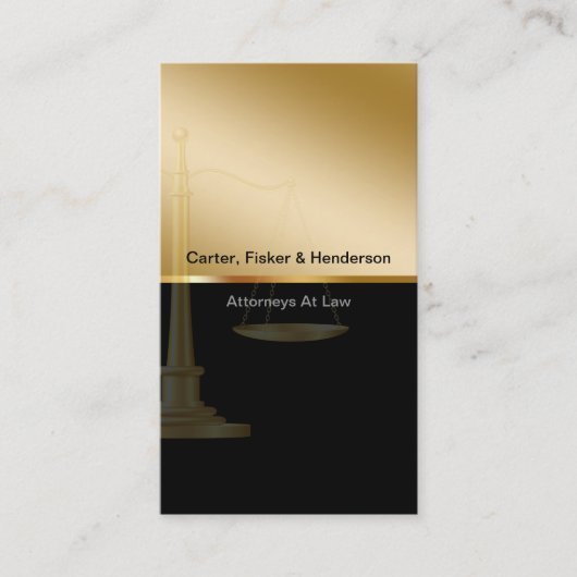 上品な弁護士の名刺 名刺 (正面)