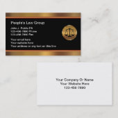 上品な弁護士の名刺 名刺 (正面/裏面)