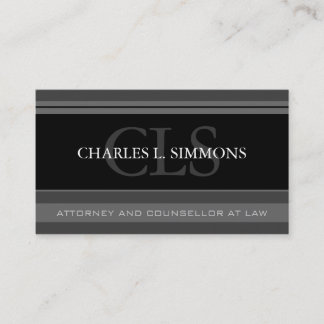 上品な弁護士の名刺 名刺