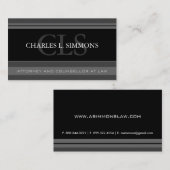 上品な弁護士の名刺 名刺 (正面/裏面)