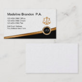 上品な弁護士の法律事務所 名刺 (正面/裏面)