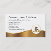 上品な弁護士名刺 名刺 (正面)