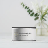 上品な弁護士名刺 名刺 (スタンド正面)