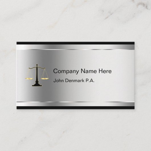 上品な弁護士名刺 名刺 (正面)