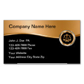 上品な弁護士弁護士事務所 マグネット名刺 (正面)