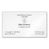 上品な弁護士 |弁護士 マグネット名刺 (正面)
