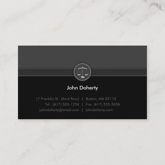 上品な弁護士 |弁護士 名刺 (裏面)