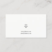 上品な弁護士 |弁護士 名刺 (裏面)