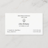 上品な弁護士 |弁護士 名刺 (正面)